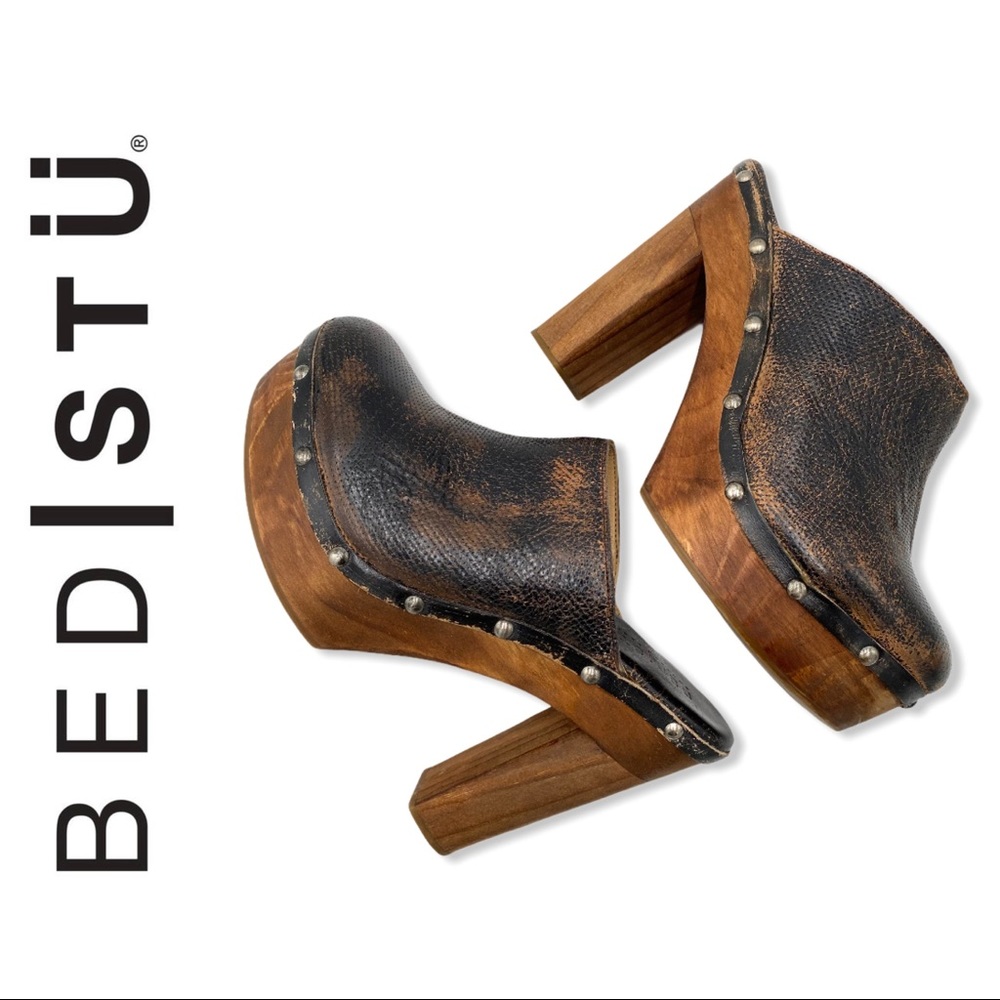 Bed Stü | Dorothy Wooden Clog | Size 9
